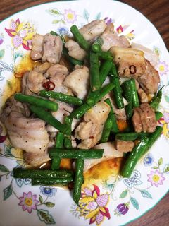 いんげんと豚バラ肉のピリ辛炒め-レシピのメイン写真