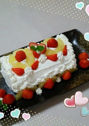 ヘルシー！ふわふわロールケーキ 父の日に-レシピのメイン写真