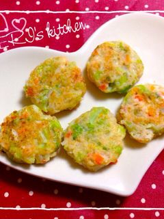 離乳食♡ふわふわ豆腐のお好み焼き-レシピのメイン写真
