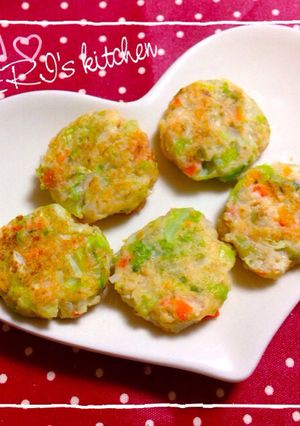 離乳食♡ふわふわ豆腐のお好み焼き-レシピのメイン写真