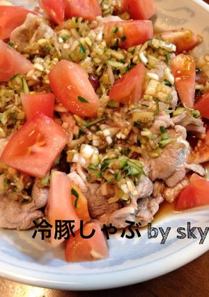 さっぱり美味しい！冷豚しゃぶ☆-レシピのメイン写真