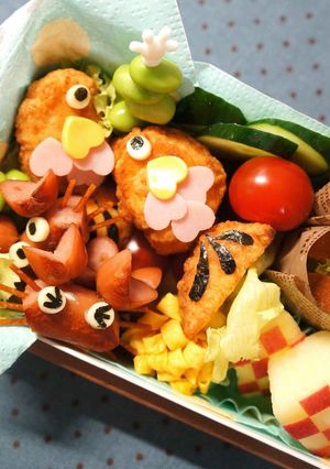 キャラ弁☆チキンナゲットで可愛いお魚-レシピのメイン写真