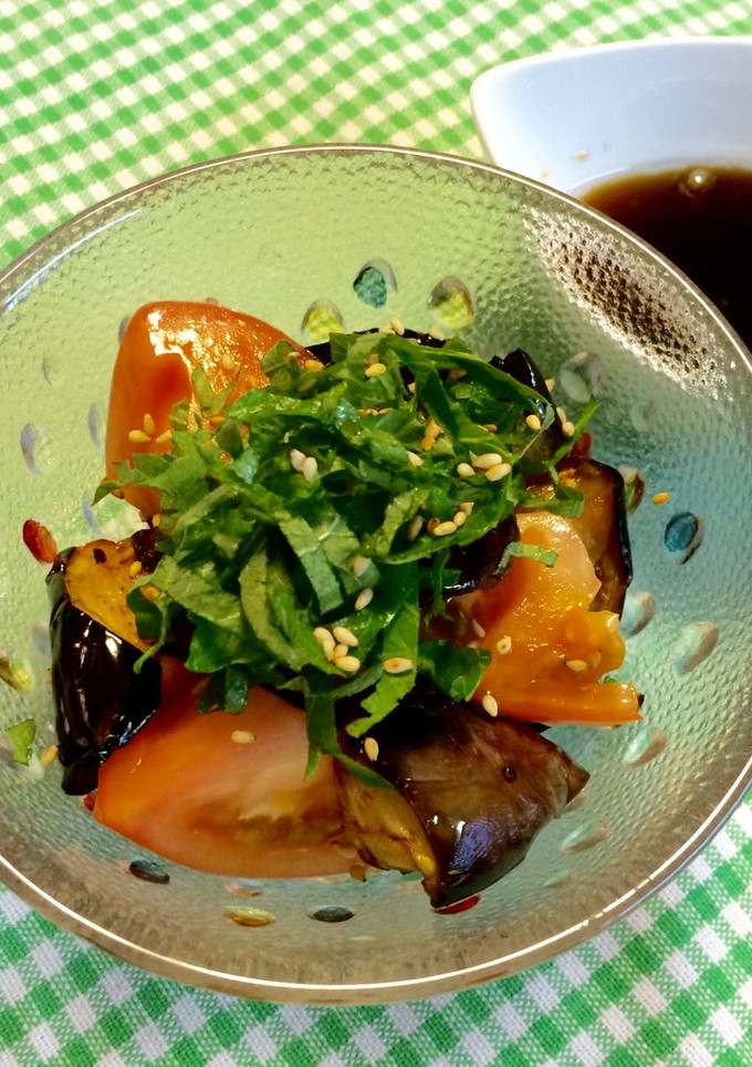 揚げなすとトマトのさっぱりサラダ～♪-レシピのメイン写真