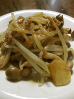 もやしとシメジのひき肉炒め-レシピのメイン写真