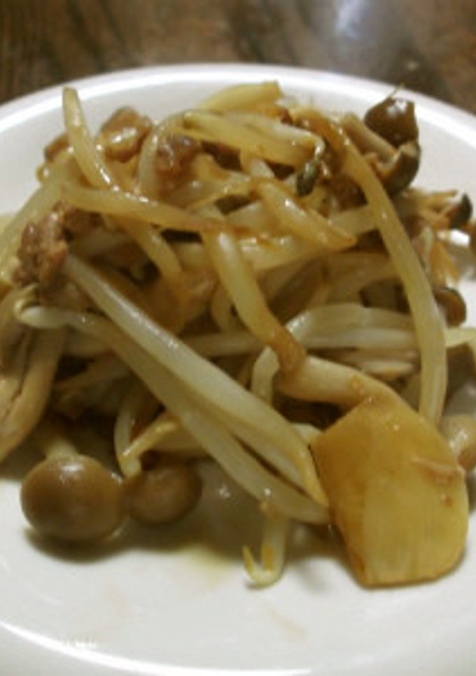 もやしとシメジのひき肉炒め-レシピのメイン写真