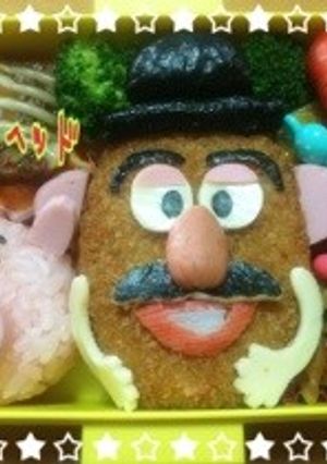 ポテトヘッド&ハム☆キャラ弁・遠足-レシピのメイン写真