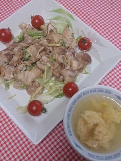 蒸し鶏-レシピのメイン写真