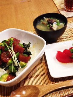 マグロとアボカドのタルタル丼♪-レシピのメイン写真