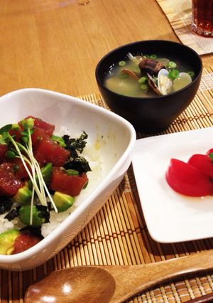 マグロとアボカドのタルタル丼♪-レシピのメイン写真