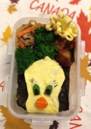 キャラ弁トゥイーティー-レシピのメイン写真
