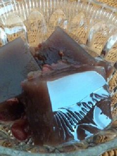 ゆで小豆缶と粉寒天で簡単♪水ようかん-レシピのメイン写真