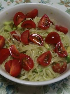 アンチエイジングに✨アボカド素麺-レシピのメイン写真