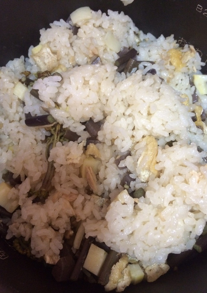 簡単☆旬の食材☆蕨 筍ご飯-レシピのメイン写真