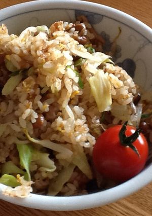 野菜と納豆のチャーハン-レシピのメイン写真