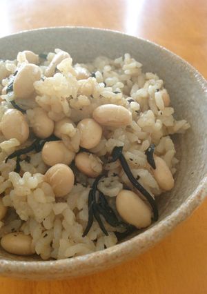 ひじきと大豆の炊込みご飯-レシピのメイン写真