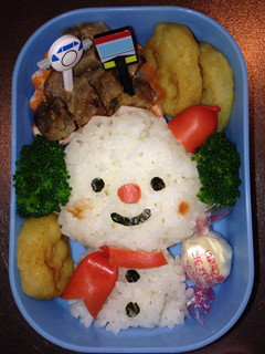 ★キャラ弁★ Xmas雪だるま ★-レシピのメイン写真