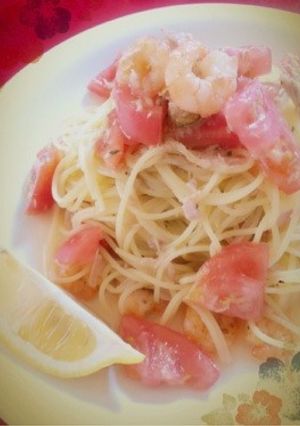 トマトとレモンの仲良し冷製パスタ*-レシピのメイン写真
