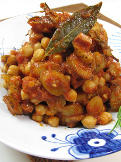 新ごぼうとひよこ豆のトマト煮-レシピのメイン写真