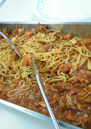 豚ひき肉とえのきのトマトソースパスタ-レシピのメイン写真
