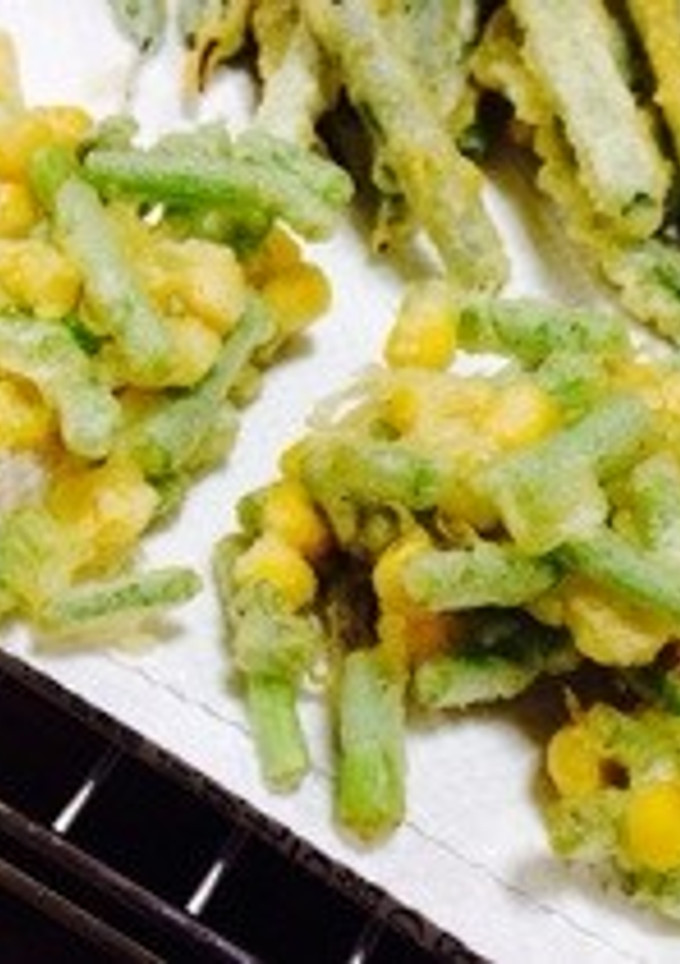 ニラとトウモロコシのかき揚げ-レシピのメイン写真