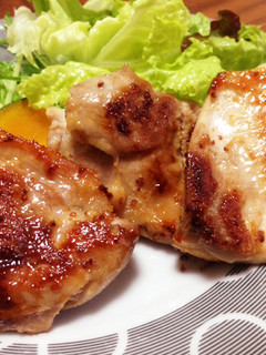 ハチミツでマスタード照り焼きチキン♪-レシピのメイン写真
