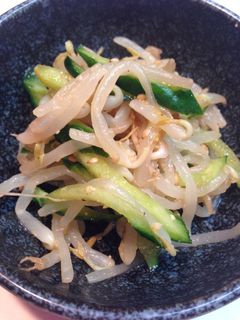 もやしとキュウリの昆布茶和え♪-レシピのメイン写真