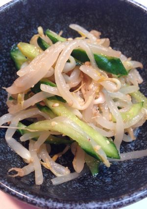 もやしとキュウリの昆布茶和え♪-レシピのメイン写真