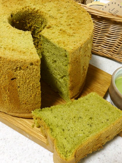 抹茶シフォンケーキ-レシピのメイン写真