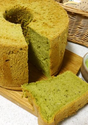 抹茶シフォンケーキ-レシピのメイン写真