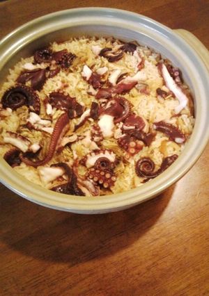 土鍋でタコ飯-レシピのメイン写真