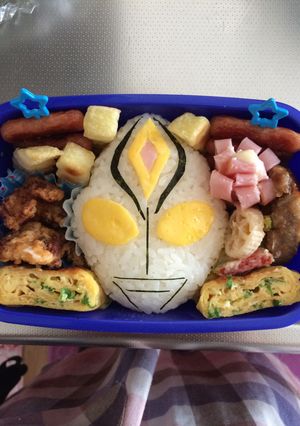 キャラ弁♡ウルトラマンダイナ♡-レシピのメイン写真