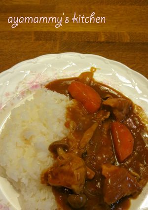 トマト煮込みのチキンカレー☆-レシピのメイン写真