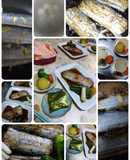 太刀魚の照り煮・ねぎ＆丸ごとピーマン添え