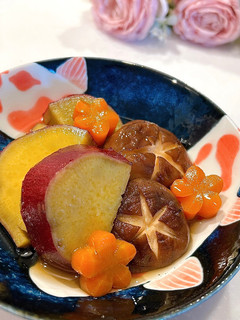 椎茸とサツマイモの甘煮-レシピのメイン写真