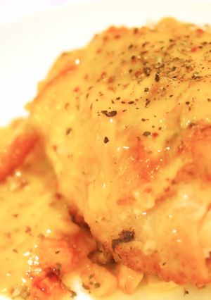 生クリームでハニーマスタードチーズチキン-レシピのメイン写真
