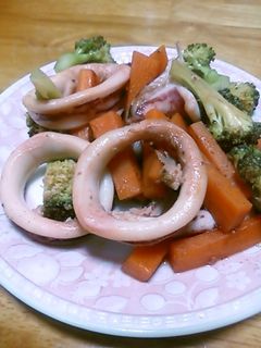 いかと野菜のバター醤油炒め-レシピのメイン写真