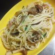 *ベーコンと水菜とキノコのパスタ*