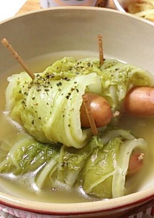 ウインナーの白菜巻き-レシピのメイン写真