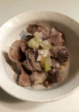 ビールにぴったり！砂肝のネギ塩和え-レシピのメイン写真