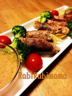 夏にオススメ☆大葉と茗荷の香り肉巻き-レシピのメイン写真