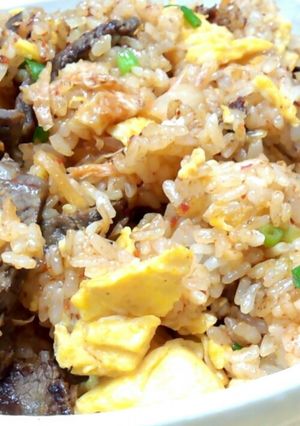 残りご飯で作る牛肉キムチ炒飯-レシピのメイン写真