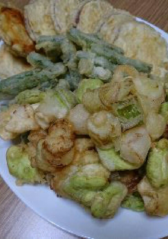 空豆と長ネギの かき揚げ☆-レシピのメイン写真