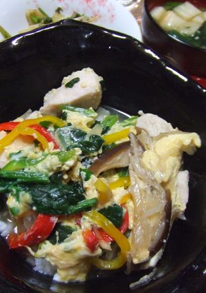 簡単★夏のカラフル親子丼-レシピのメイン写真