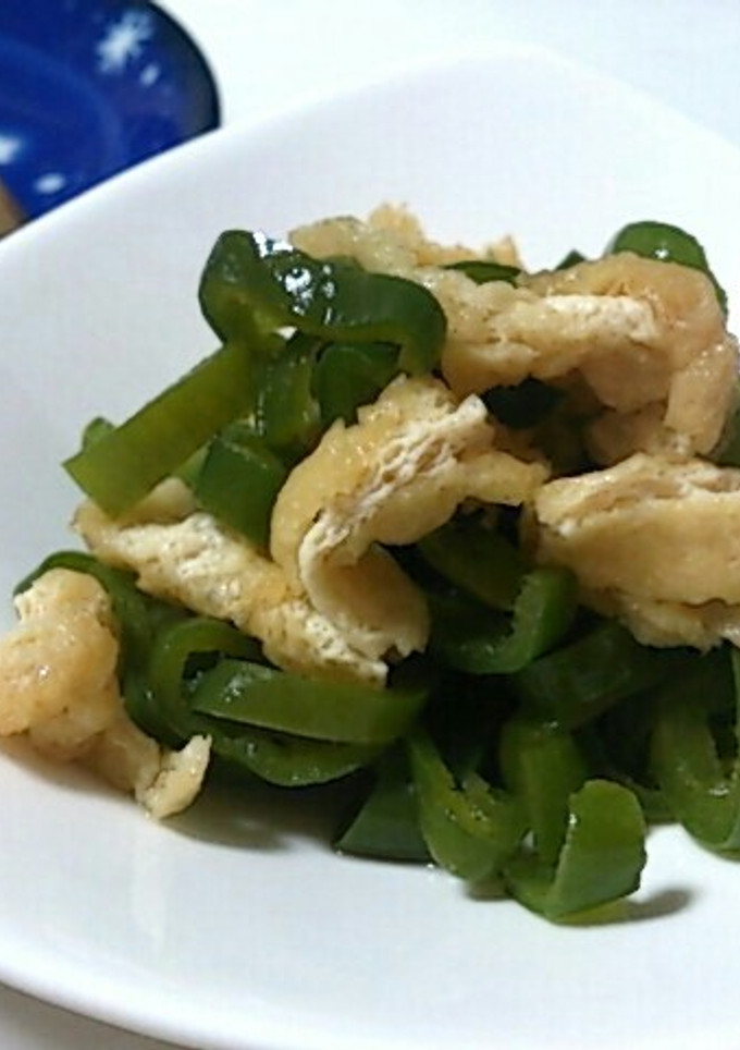 ピーマンと薄揚げの煮物-レシピのメイン写真