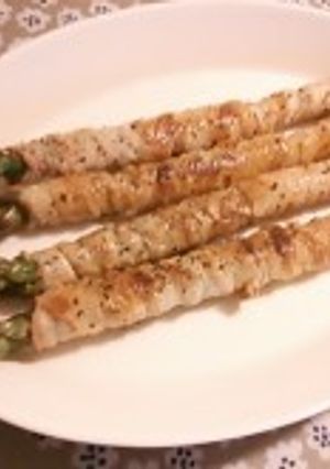 ☆アスパラまるごと豚肉巻き☆-レシピのメイン写真