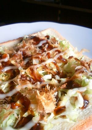 簡単☆キャベツだけで☆お好み焼きトースト-レシピのメイン写真