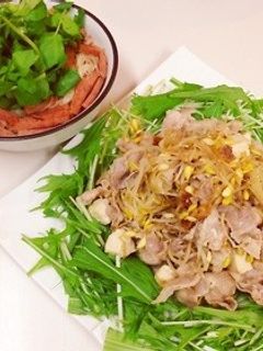 塩豆腐と豚バラの柚子胡椒炒め-レシピのメイン写真