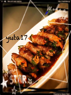 豚バラで肉巻き野菜-レシピのメイン写真
