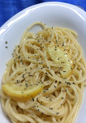 暑い日、レモンソルトの冷製パスタ-レシピのメイン写真