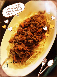ミートソーススパゲッティ-レシピのメイン写真